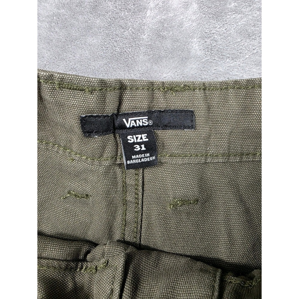 NWT Vans Women's Size 31 (34x31) Olive Green Canvas Arroyo Wide Leg Cargo Pants - Picture 4 of 10